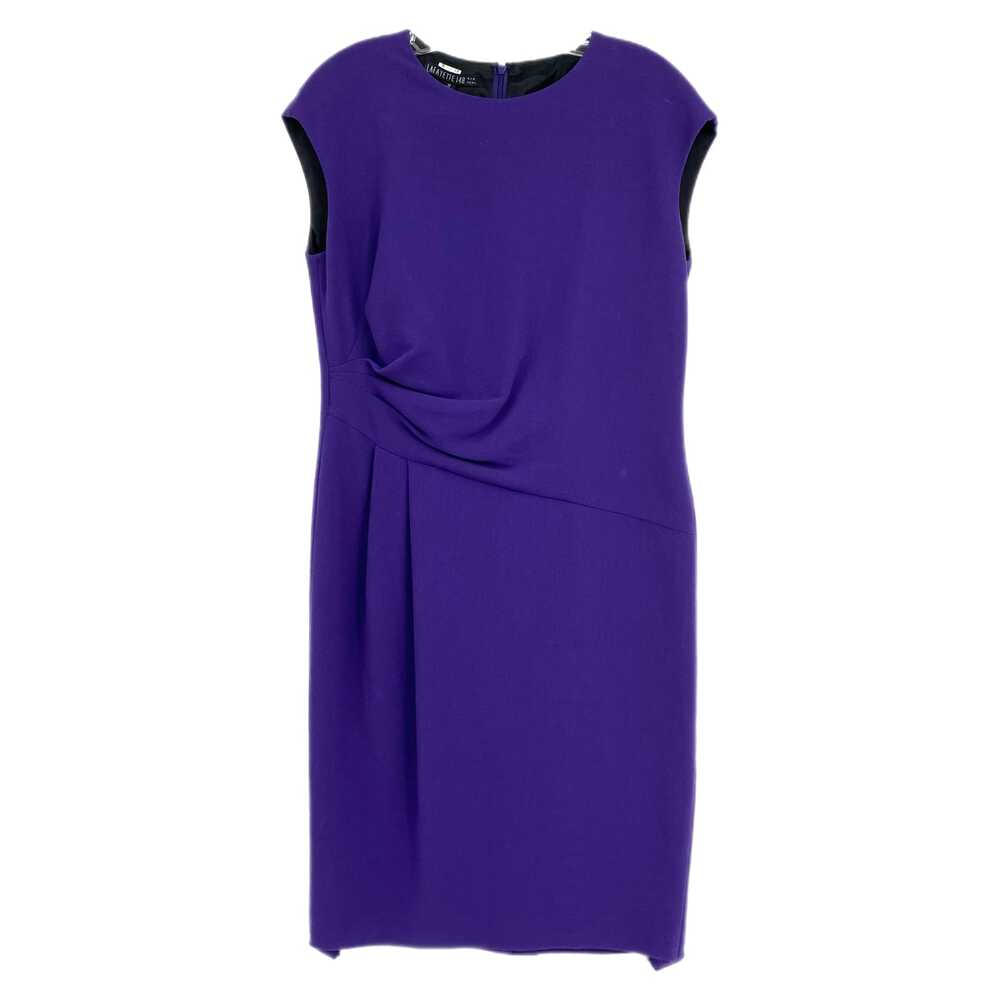 Lafayette 148 Purple Midi Dress | Size 10, Classic Elegance